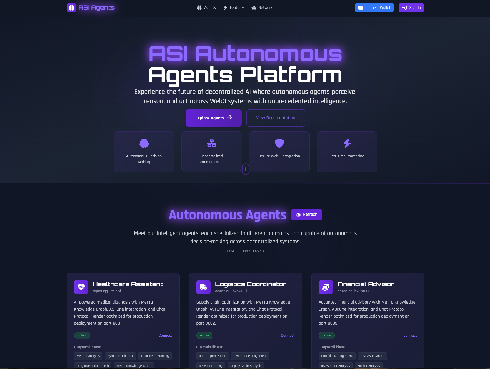 Project ASI - Main Interface